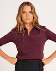 Milrey CALLIE Ladies Long Sleeve Blouse, Sumac