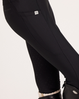 Milrey Ladies Signature Contour Riding Tights, Black