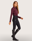 Milrey Ladies Signature Contour Riding Tights, Black