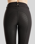 Montar Megan Yati Ladies Full Grip High Rise Breeches with Phone Pockets, Black Peony