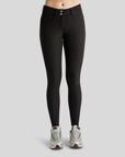 Montar Megan Yati Ladies Full Grip High Rise Breeches with Phone Pockets, Black Peony