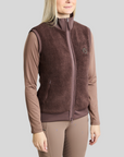 Montar MoEbba Ladies Full Zip Teddy Body Warmer, Black Peony