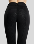 Montar MoErica Ladies Hybrid Full Grip Winter Pull On Riding Leggings, Black
