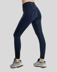 Montar MoErica Ladies Hybrid Full Grip Winter Pull On Riding Leggings, Navy