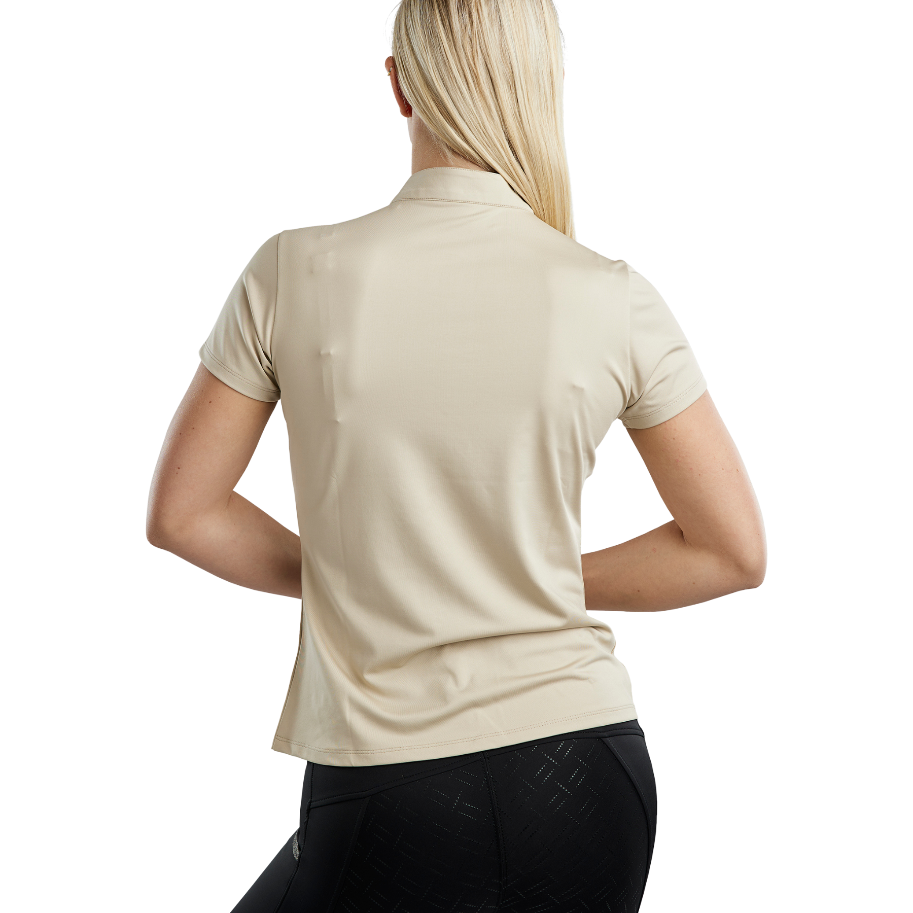 Montar MoGloria Ladies Short Sleeved Training Shirt with Caviar Tape, Light Silver Gray