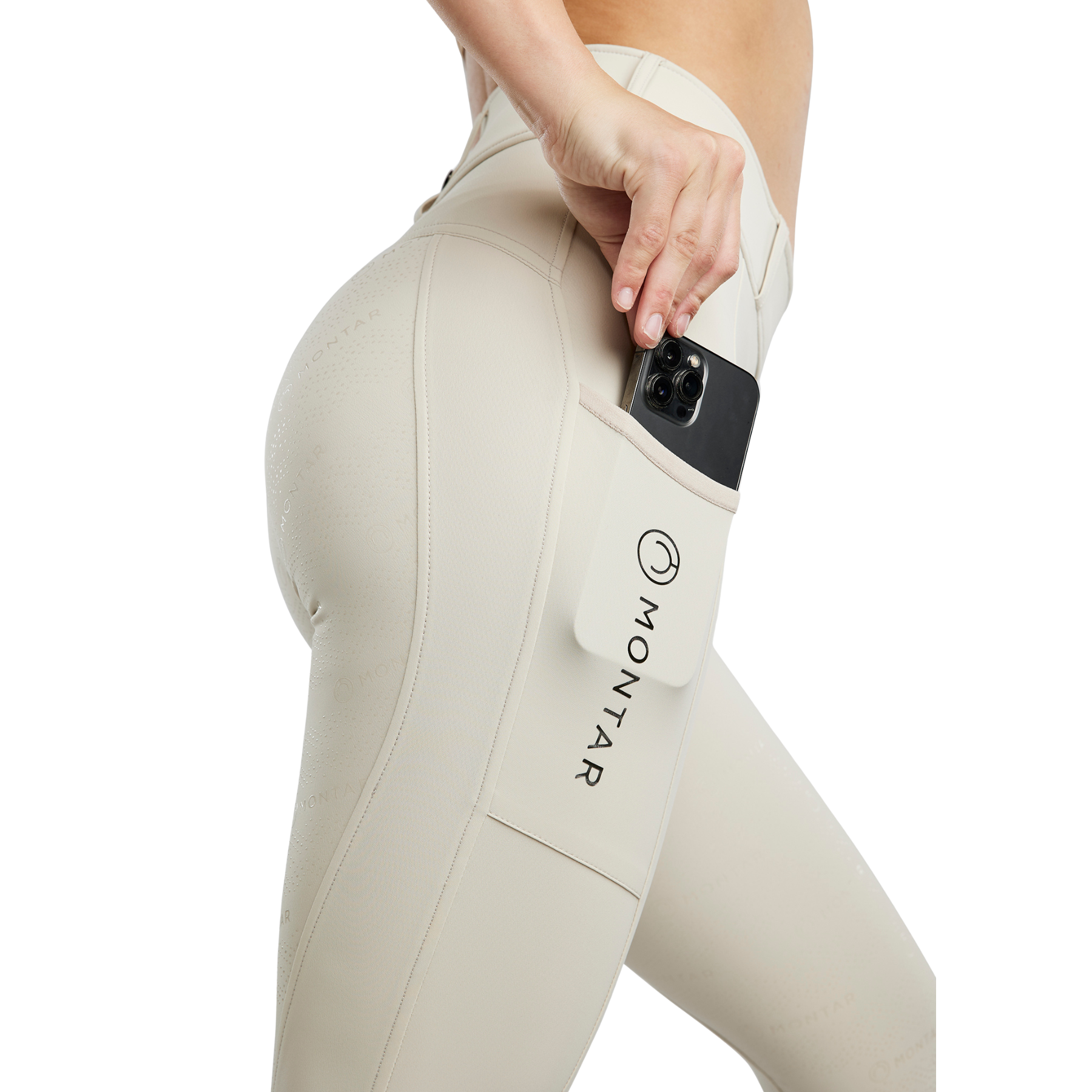 Montar MoMichelle Ladies Pull On Leggings with Gun Metal, Light Silver Gray