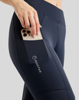 Montar MoPaulina Ladies Full Grip Pull On Riding Leggings, Navy