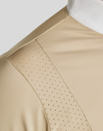 Montar MoZida REFINED Ladies Competition Shirt w. Lasercut Inserts & Gun Metal Print, Warm Grey Beige