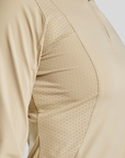 Montar MoZida REFINED Ladies Competition Shirt w. Lasercut Inserts & Gun Metal Print, Warm Grey Beige