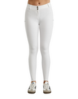 Montar MoZuna REFINED Breeches w. Pintucks and Gun Metal Crystals, White