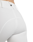 Montar MoZuna REFINED Breeches w. Pintucks and Gun Metal Crystals, White