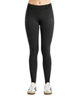 Montar MoZuna REFINED Full Grip Tights w. Pintucks and Gun Metal Crystals, Black