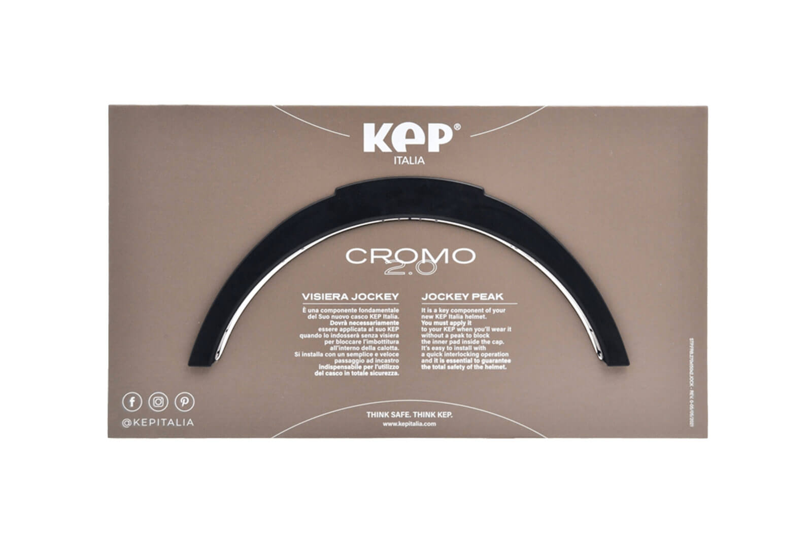 KEP Italia Helmet Cromo 2.0 Polish Black