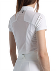 Montar MoMeadow Ladies Short Sleeve Mesh Training Shirt, White
