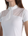 Montar MoMeadow Ladies Short Sleeve Mesh Training Shirt, White