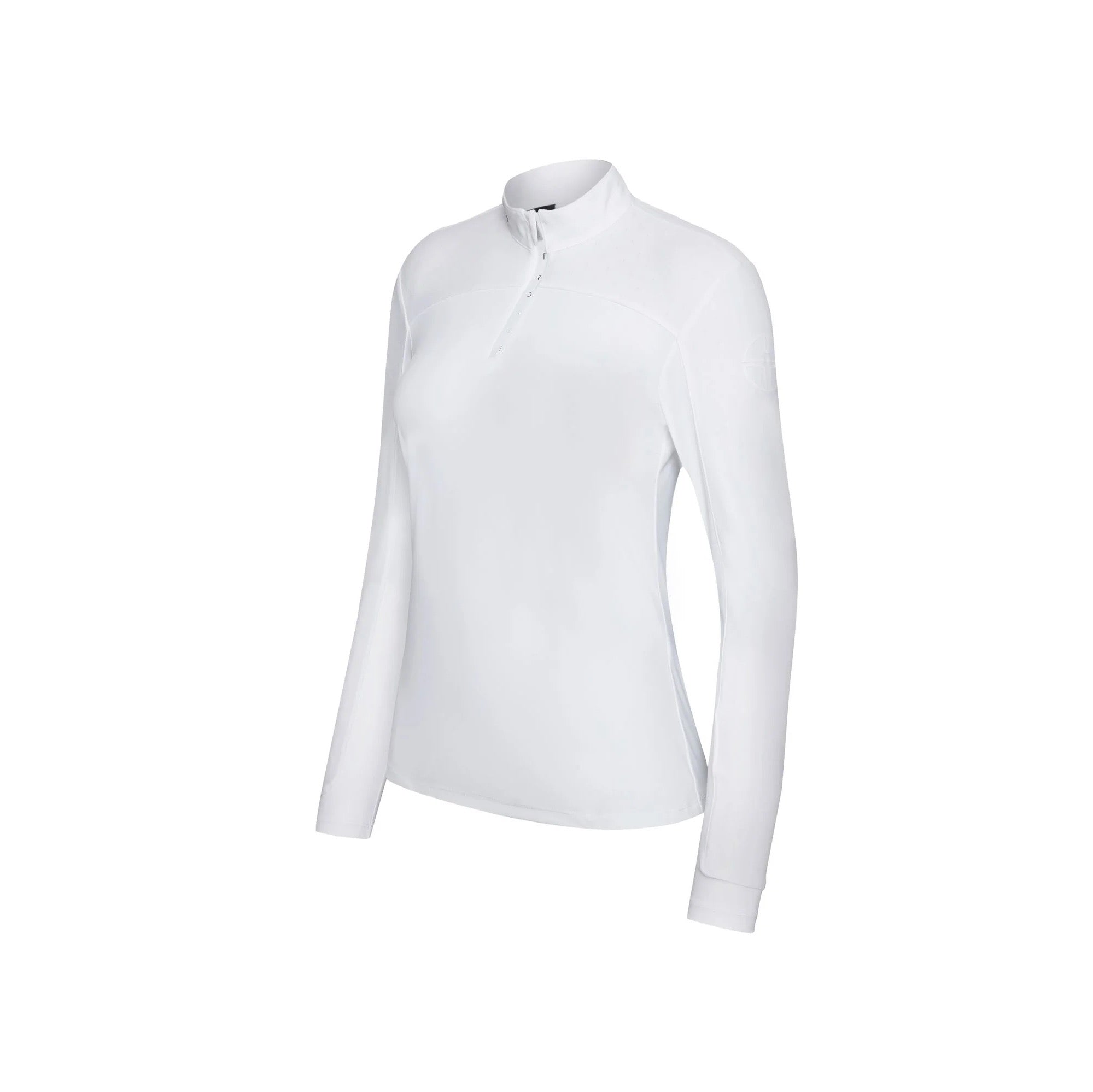 Trolle Ladies T Cut Long Sleeve Competition Polo Balance, White