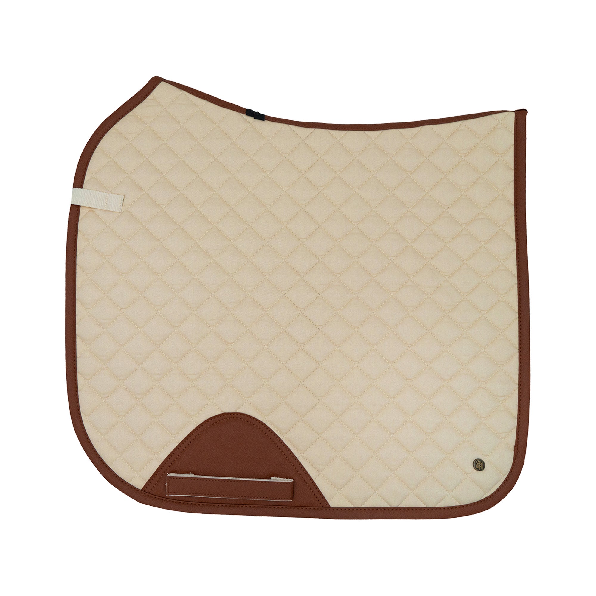 Sixteen Cypress Dressage Pad, Pearl & Cognac