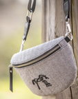 Pénélope Chevron Herringbone Chest Bag