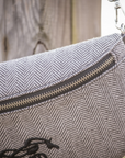 Pénélope Chevron Herringbone Chest Bag
