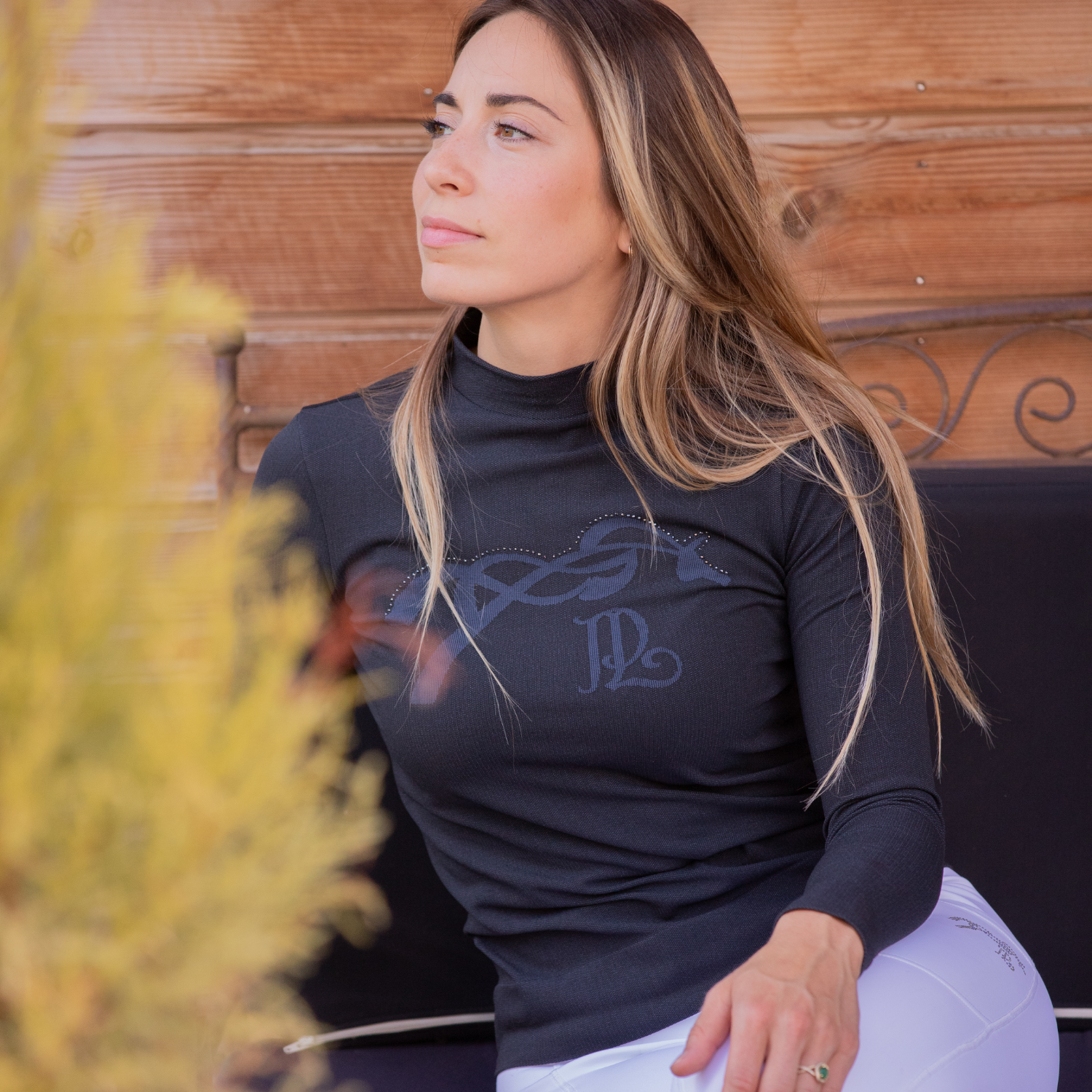 Penelope Maddie Ladies Seamless Long Sleeve Training Shirt, Anthracite