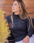 Penelope Maddie Ladies Seamless Long Sleeve Training Shirt, Anthracite