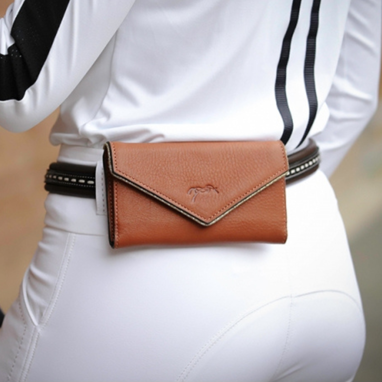 Pénélope Phone Pocket, Brandy/Cognac