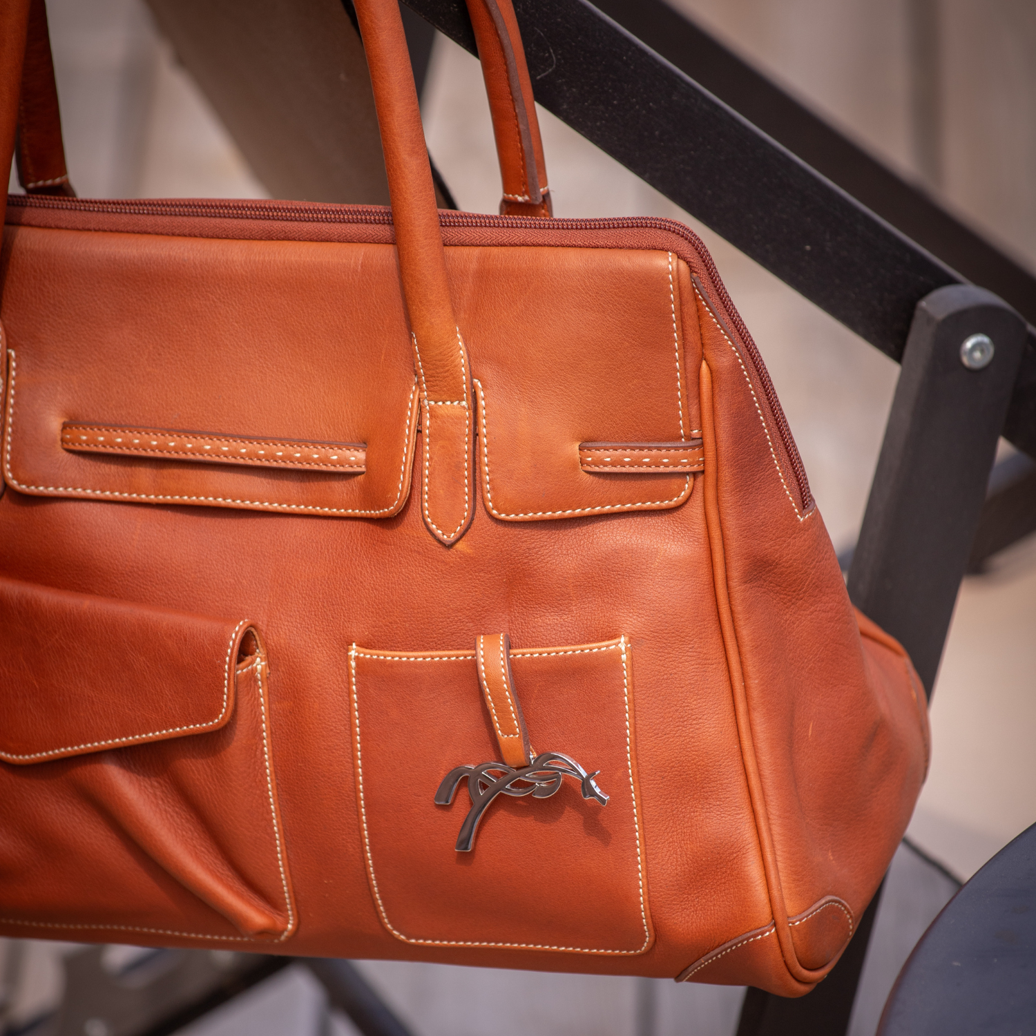 Pénélope Large Maëlys Bag - Brandy/Cognac