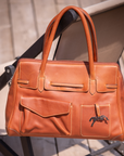 Pénélope Large Maëlys Bag - Brandy/Cognac