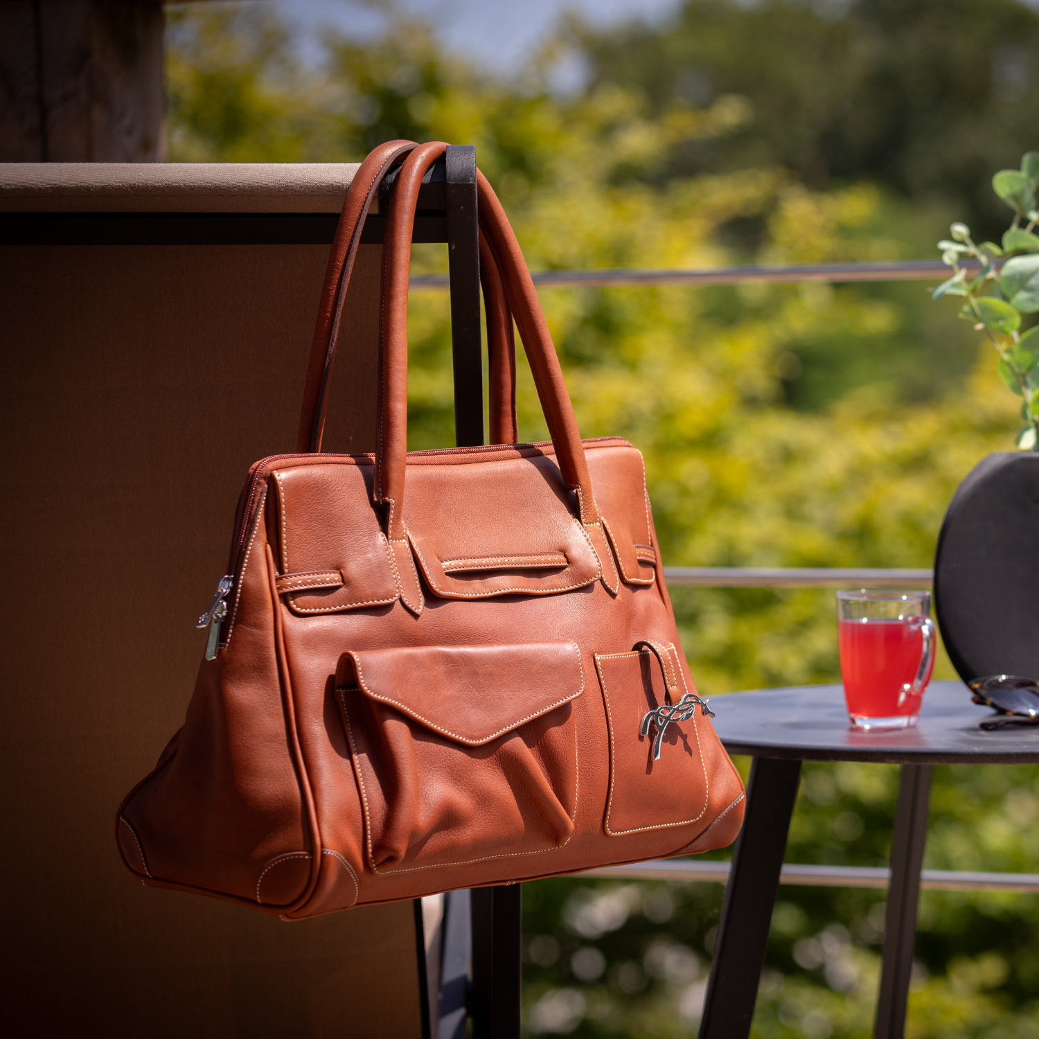 Pénélope Large Maëlys Bag - Brandy/Cognac
