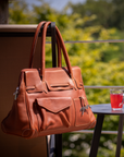 Pénélope Large Maëlys Bag - Brandy/Cognac