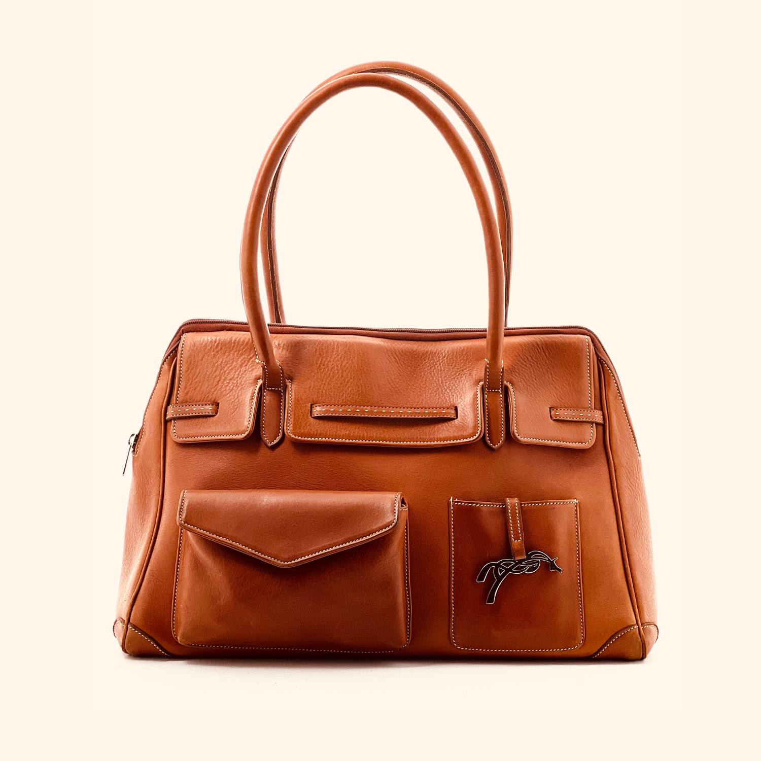 Pénélope Large Maëlys Bag - Brandy/Cognac