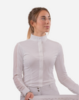 Pénélope Las Honey Ladies Long Sleeve Competition Shirt, White