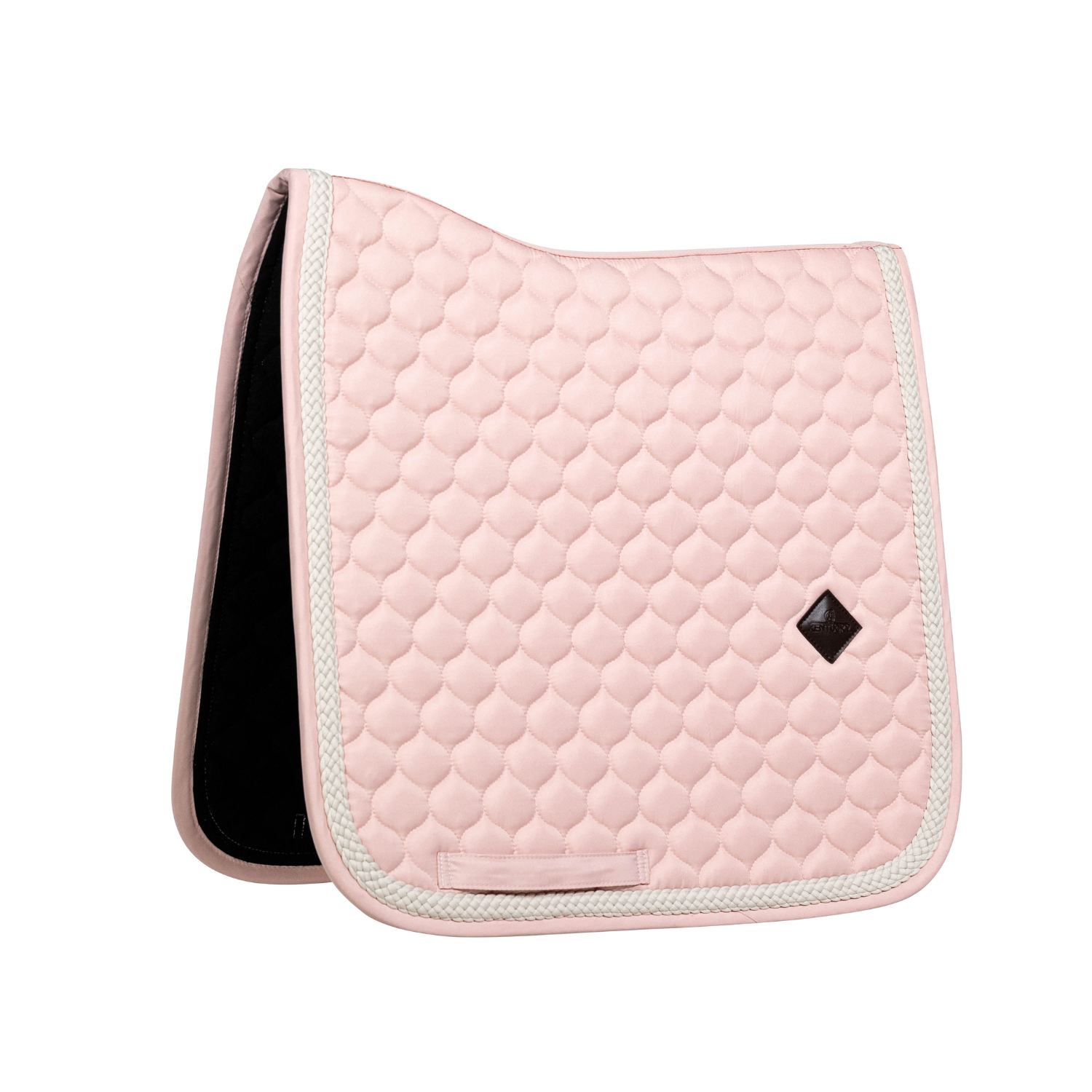 Kentucky Horsewear Dressage Saddle Pad with Plaited Cord, Soft Rose