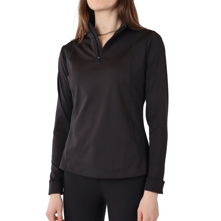 Montar REBEL Tone in Tone 1/2 Zip Training Shirt, Black