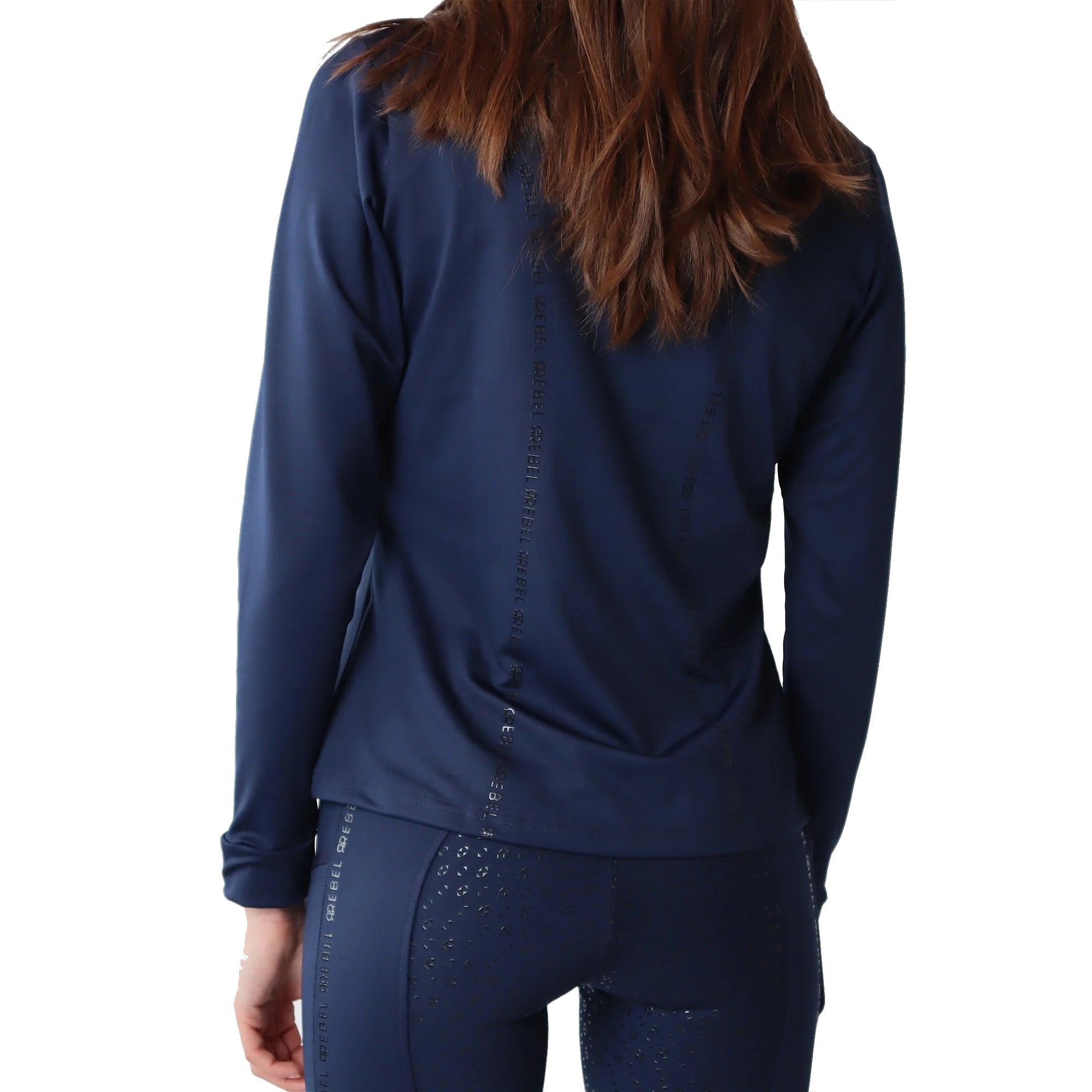 Montar REBEL Tone in Tone 1/2 Zip Training Shirt, Navy