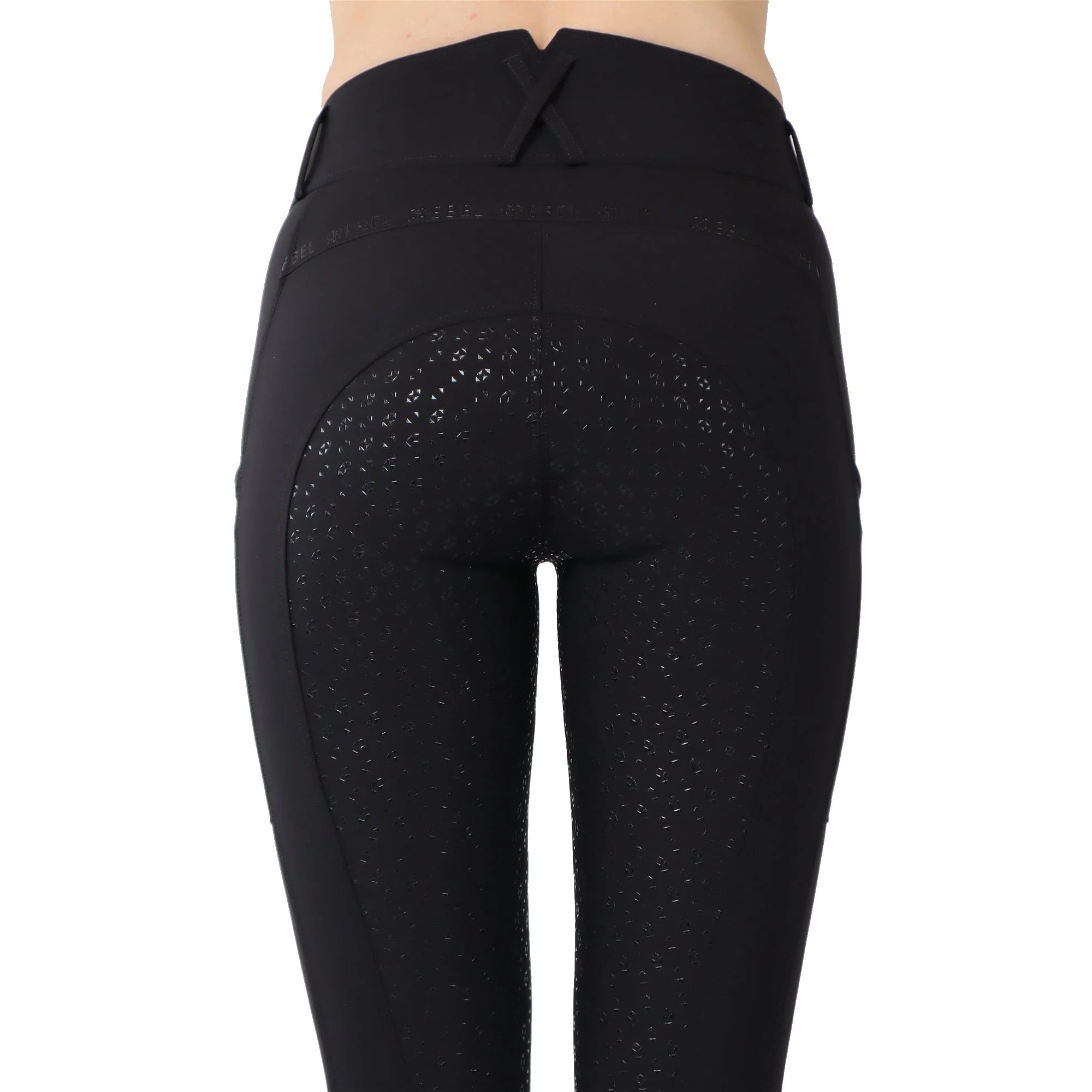 Montar REBEL Tone in Tone High Rise Full Grip Breeches, Black