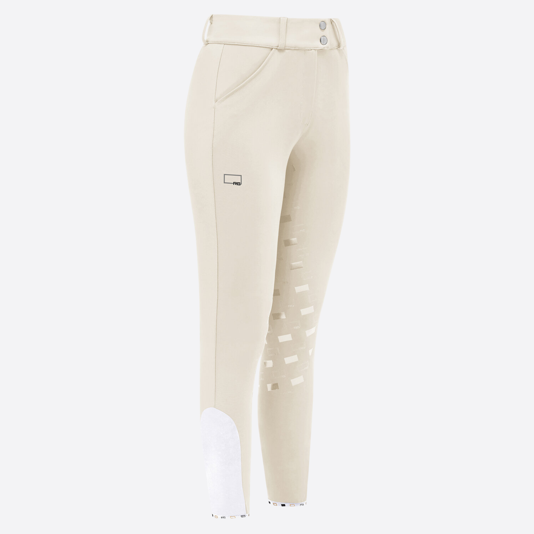 RG Ladies High Waist Full Grip Breeches, Beige