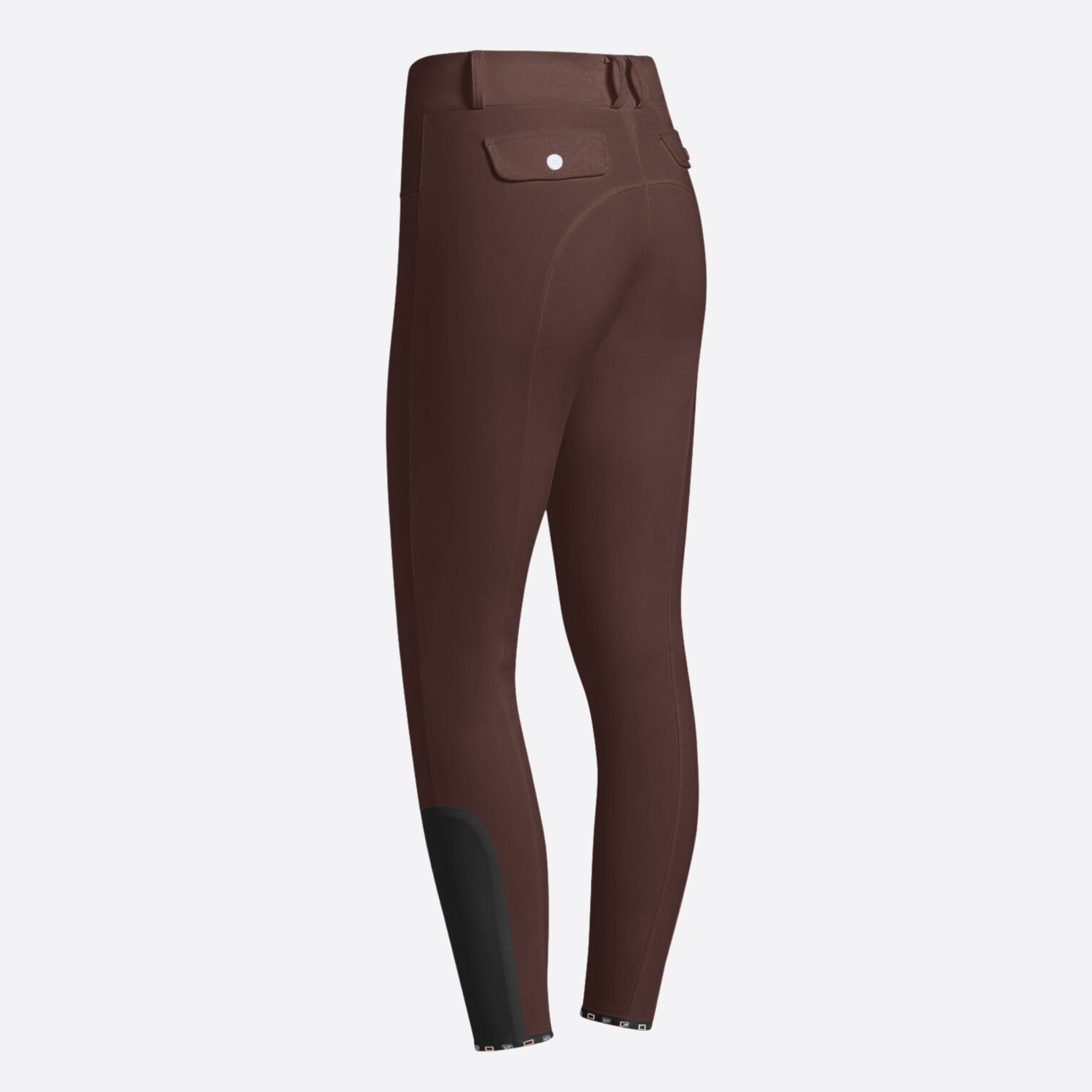 RG Ladies High Waist Knee Grip Breeches, Shaved Chocolate