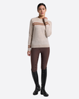 RG Wool Blend Crew Neck Sweater, Beige