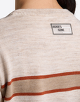 RG Wool Blend Crew Neck Sweater, Beige