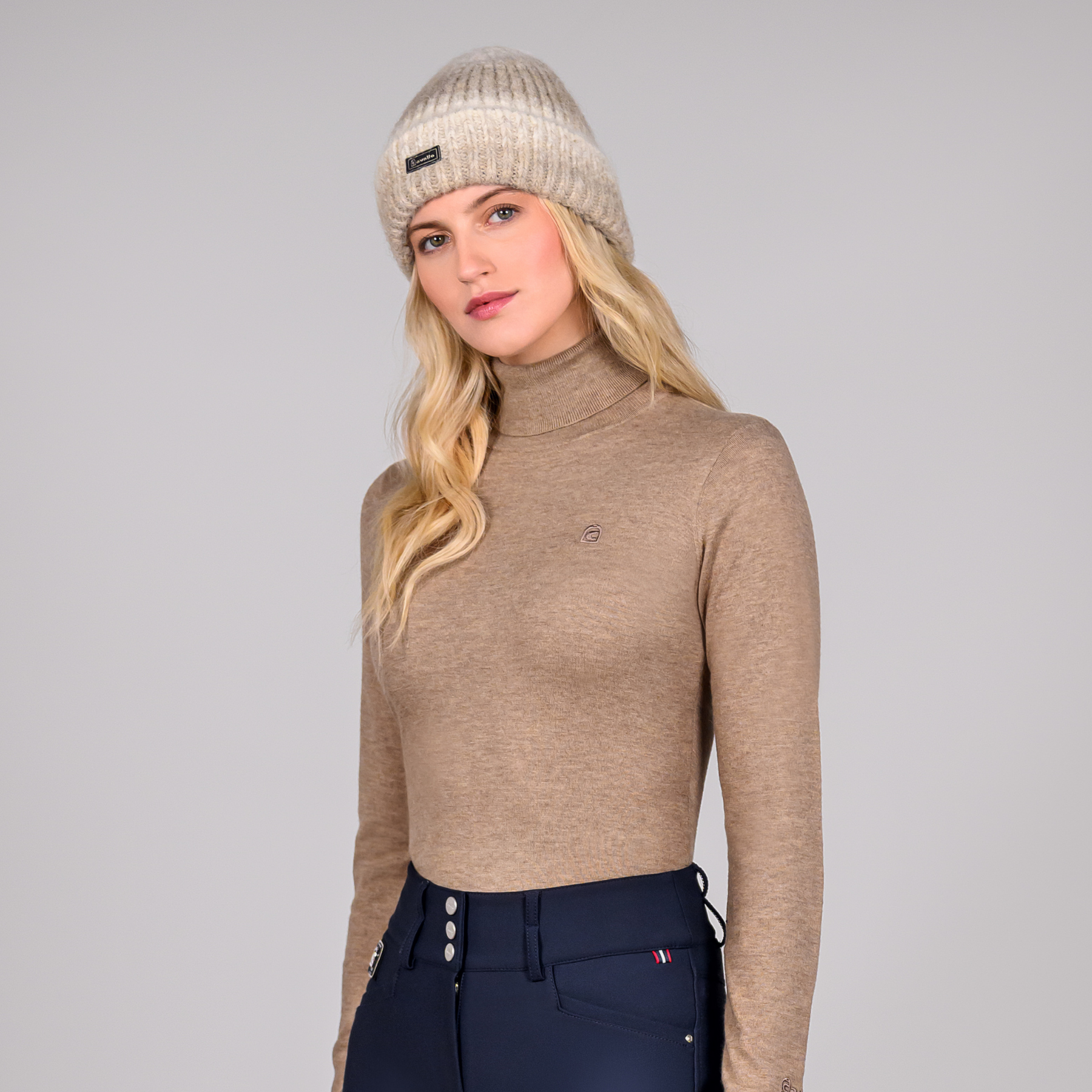 Cavallo CavalRadina Ladies Long Sleeve Turtleneck, Hazel