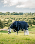 Rambo 1680D Plus Turnout 100g, Navy/Thunderstorm Grey & Silver