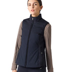 EGO7 Ladies Ribbed MV Vest, Navy Blue