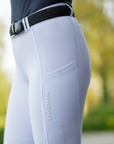Schockemohle Air Sporty Ladies Full Grip Riding Tights, White