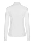 Trolle Ladies Hunter Half Placket Long Sleeve Competition Shirt, White on White