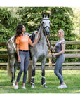 Schockemohle New Ladies Full Grip Mid Rise Pocket Riding Tights, Slate Grey