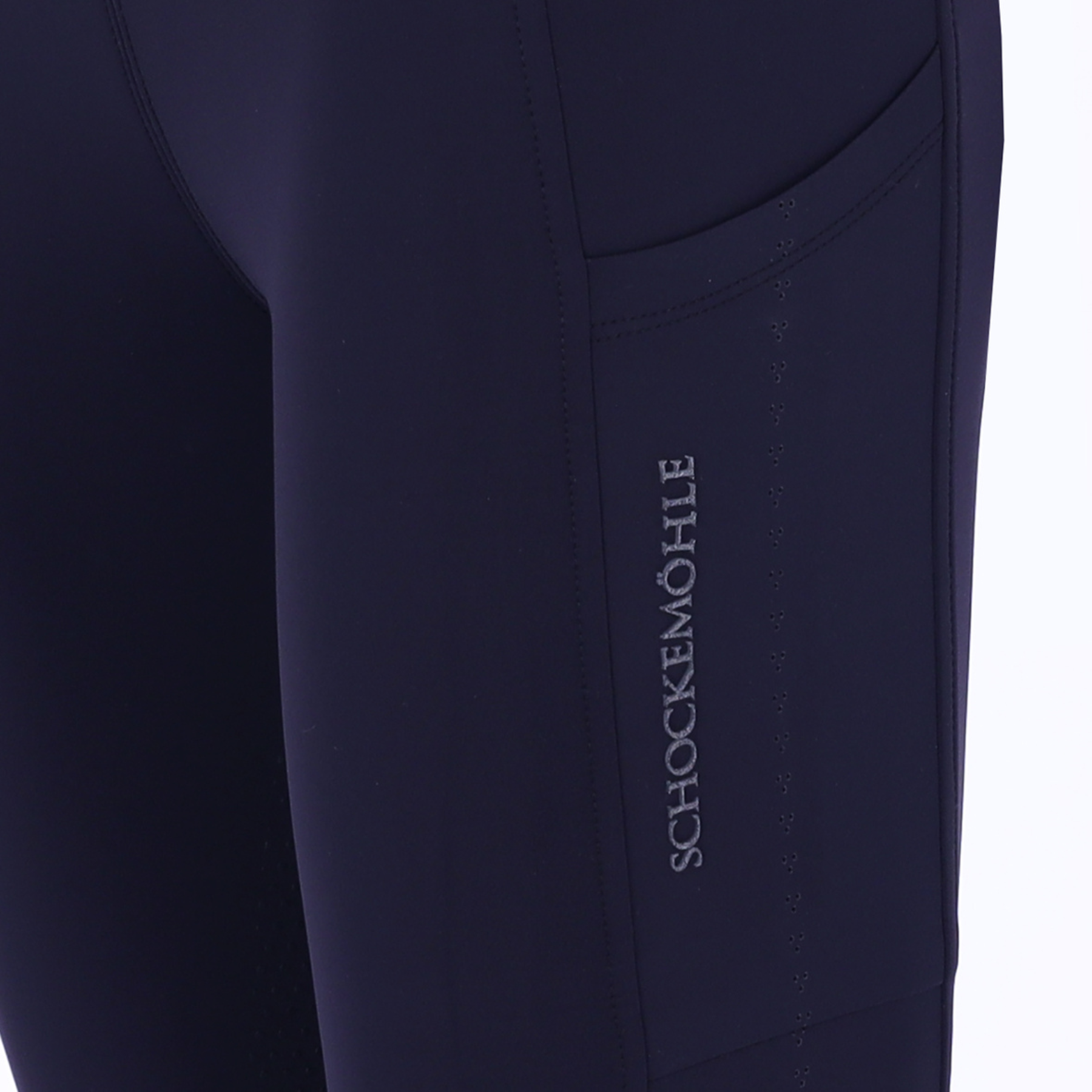 Schockemohle Air Sporty Ladies Full Grip Riding Tights, Navy