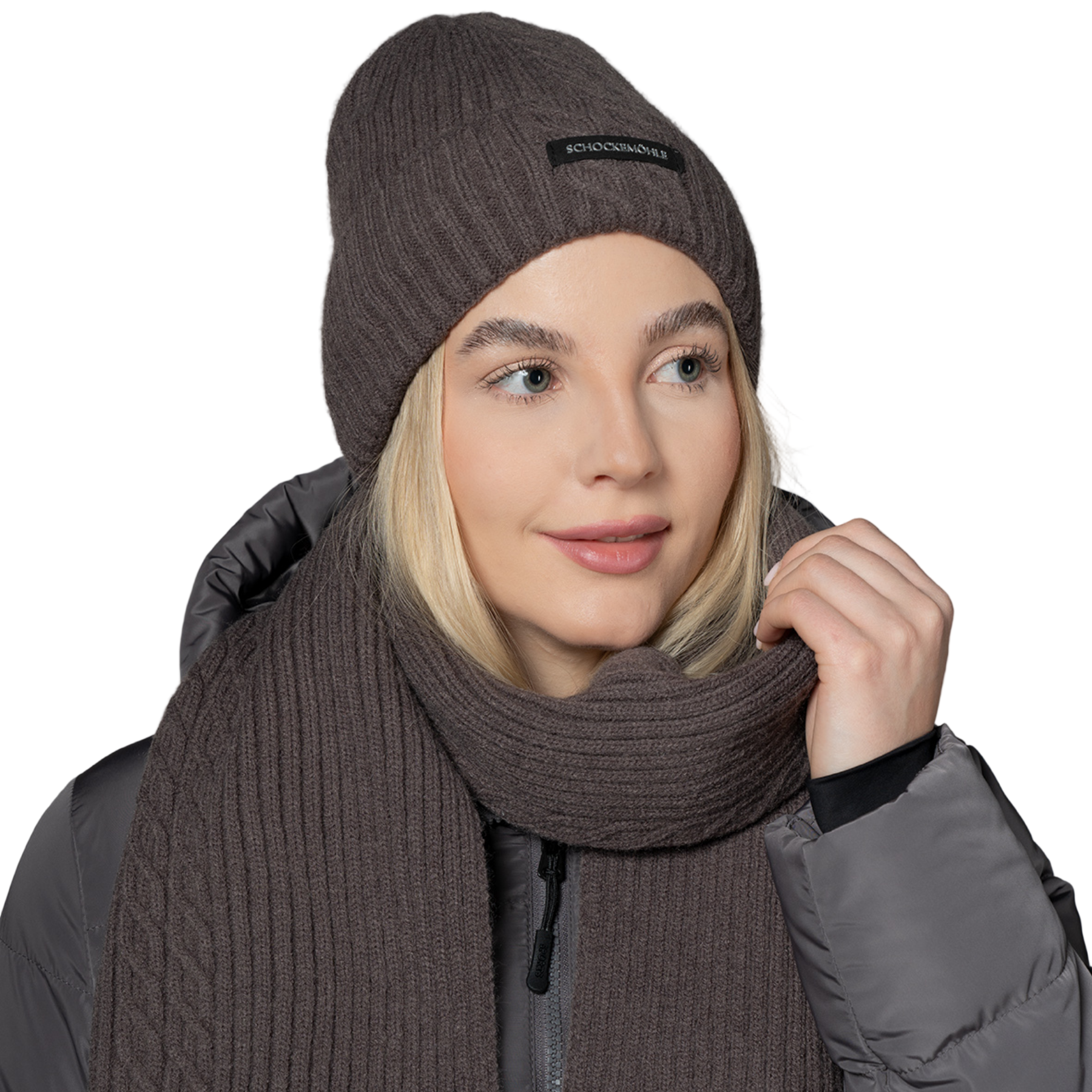 Schockemohle Beanie, Braided Style, Dusty Chocolate