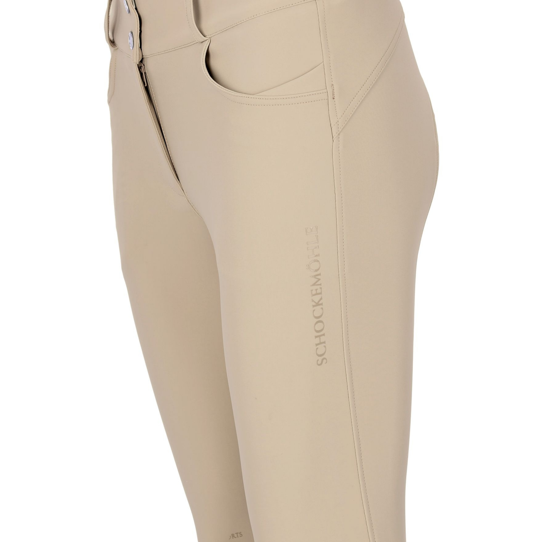 Schockemohle Darleen Classic Ladies Knee Grip Breeches, Tan
