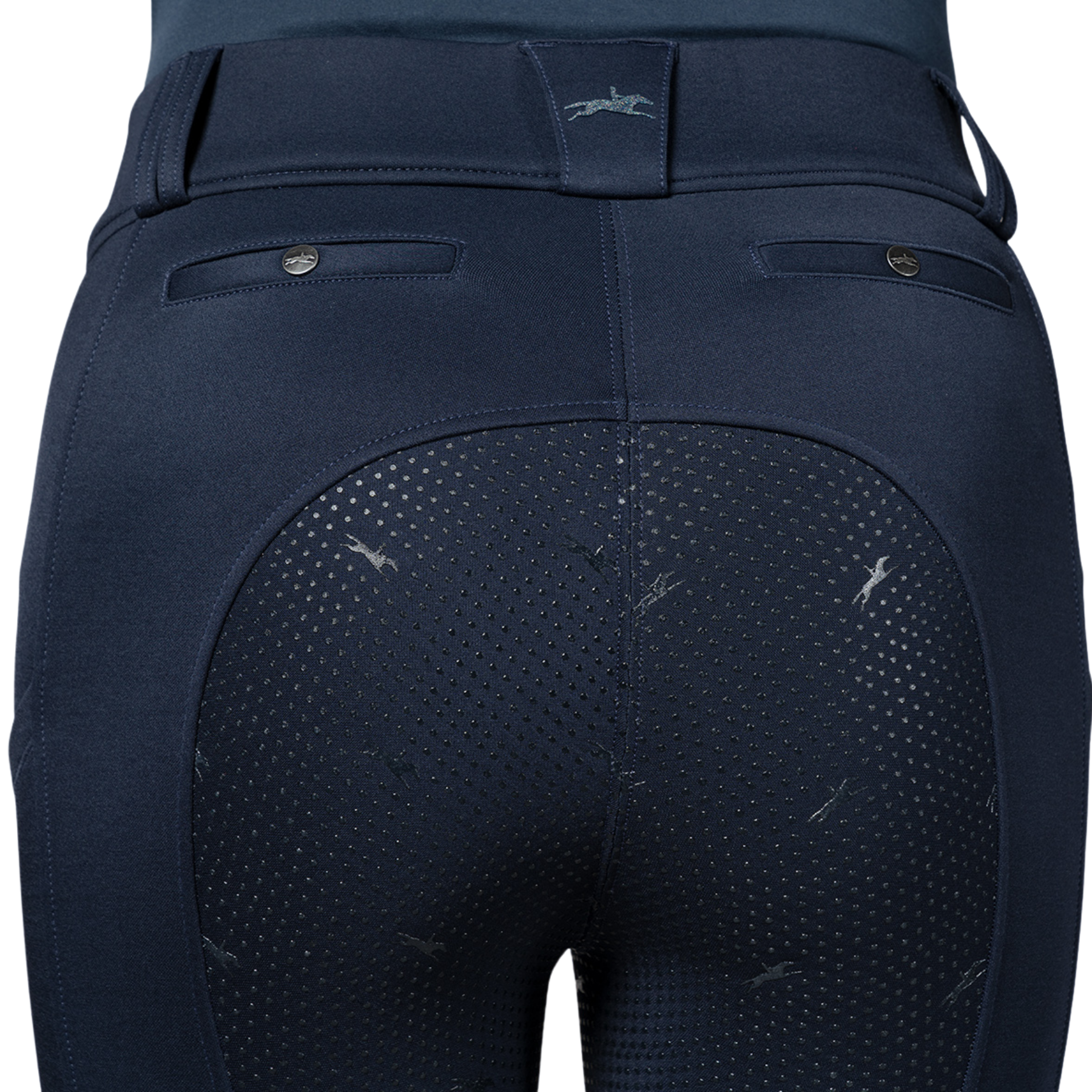 Schockemohle Dorina Ladies Full Grip Riding Tights, Dark Navy